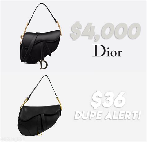 christian dior dupe bags|dior saddle bag look alike.